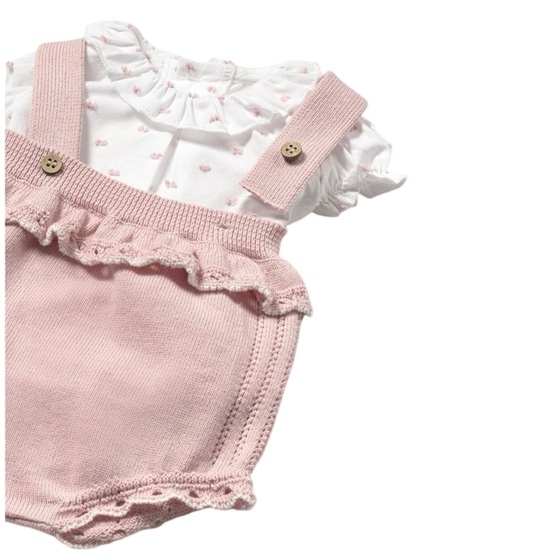 Newborn Knit Sakura Romper Set