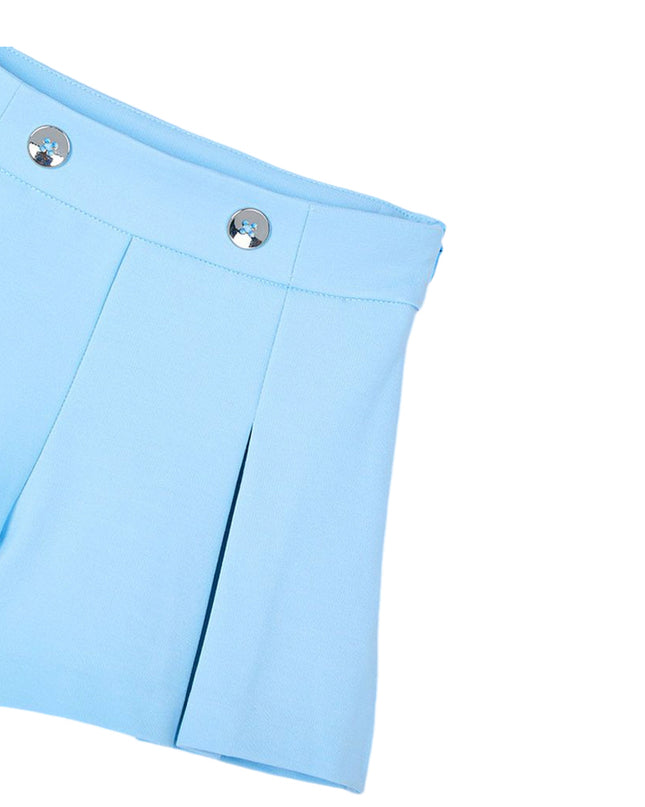 Sky Button Shorts