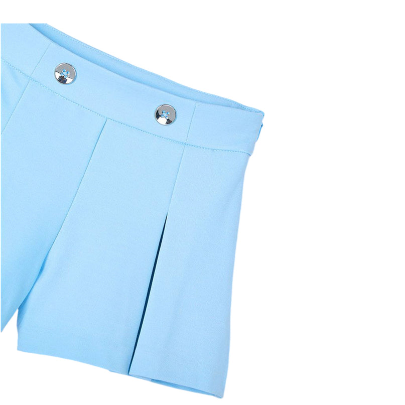 Sky Button Shorts