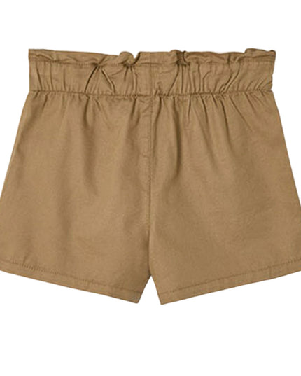 Brown Paperbag Tie Shorts