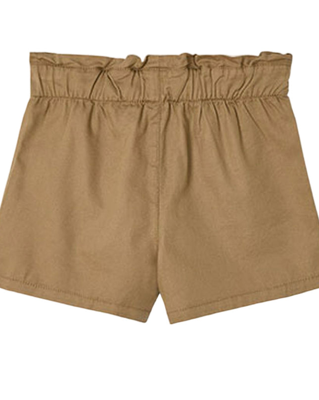 Brown Paperbag Tie Shorts