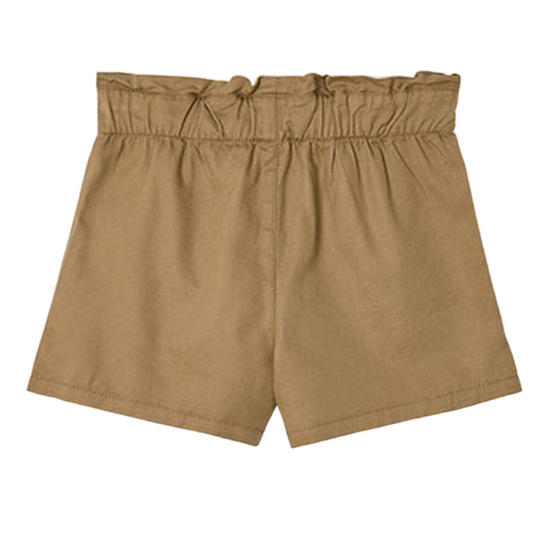 Brown Paperbag Tie Shorts