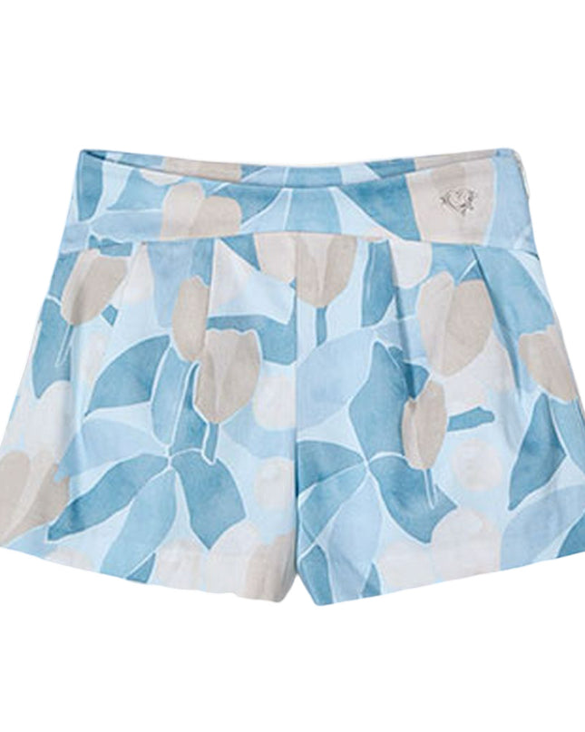 Blue Sky Floral Skort