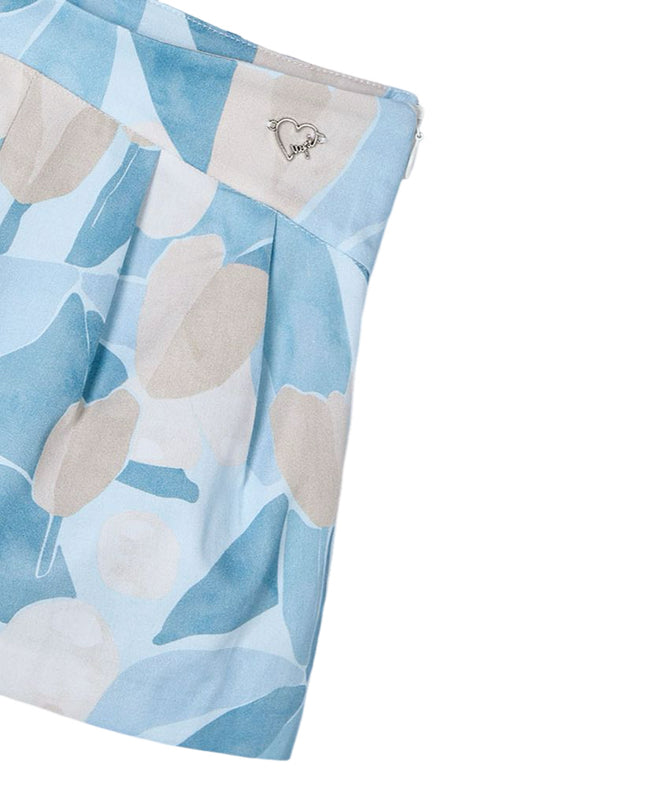 Blue Sky Floral Skort