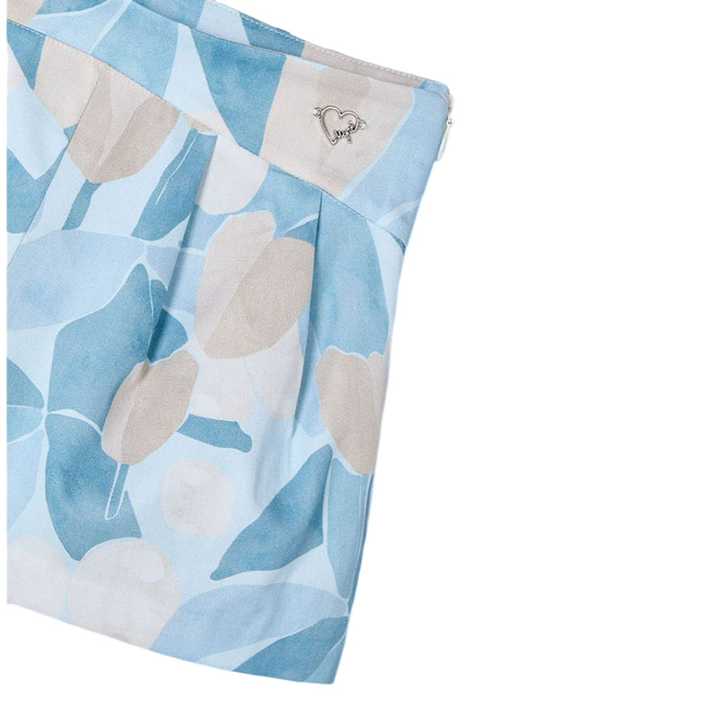 Blue Sky Floral Skort