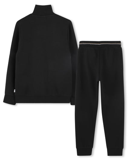 Black Jacket & Trousers Sports Outfit Set