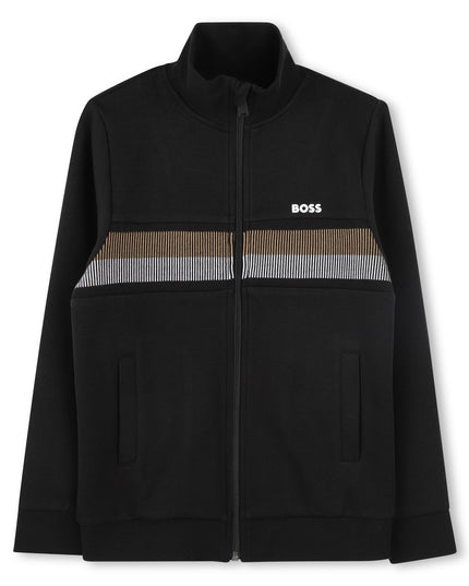 Black Jacket & Trousers Sports Outfit Set