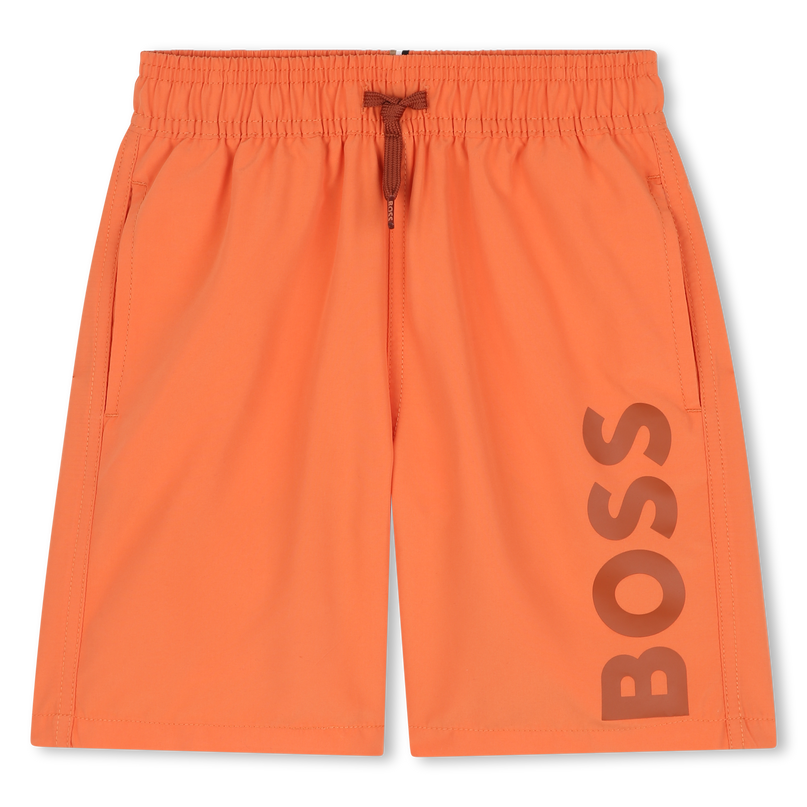 Orange Logo Swim Shorts