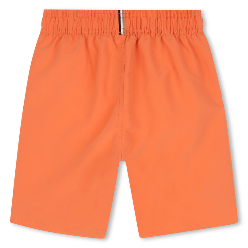 Orange Logo Swim Shorts