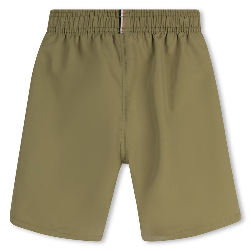 Dark Green Logo Swim Shorts
