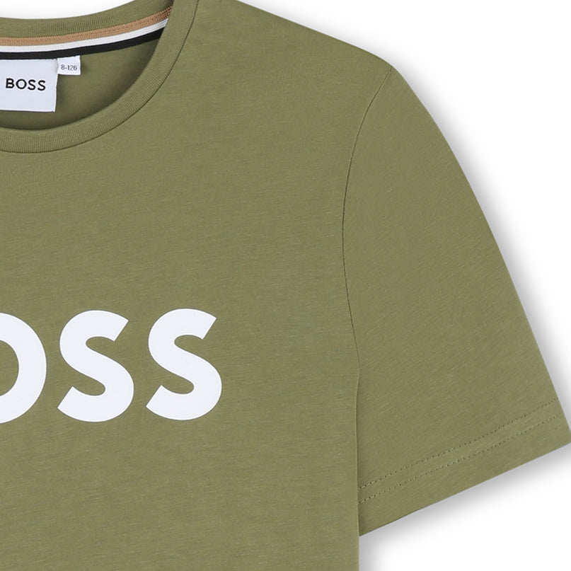 Dark Green Logo Short Sleeve T-Shirt