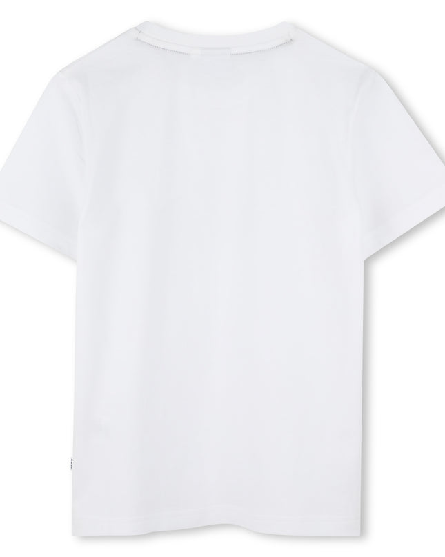 White Bar Color Block T-Shirt