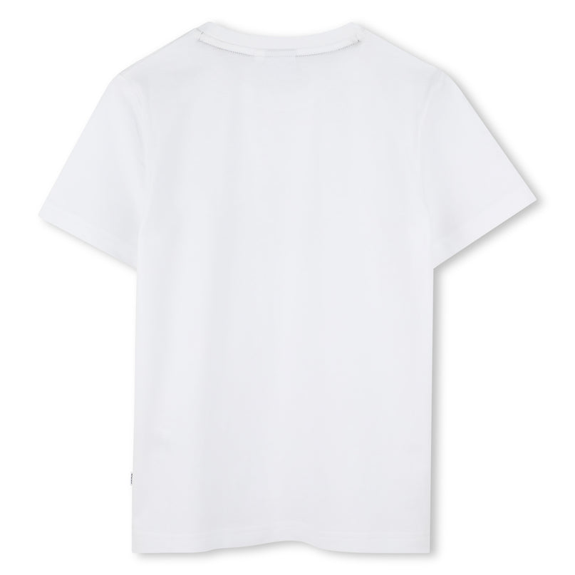 White Bar Color Block T-Shirt