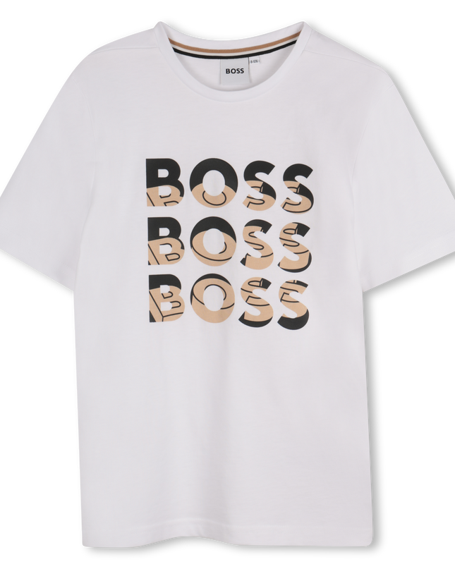 Black Logo 3D Inlay T-Shirt