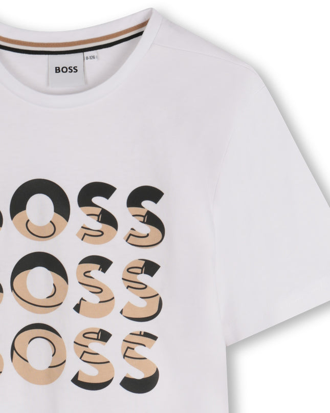 Black Logo 3D Inlay T-Shirt