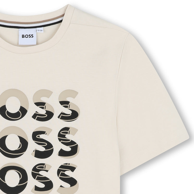 Sand Black Overlay Logo T-Shirt