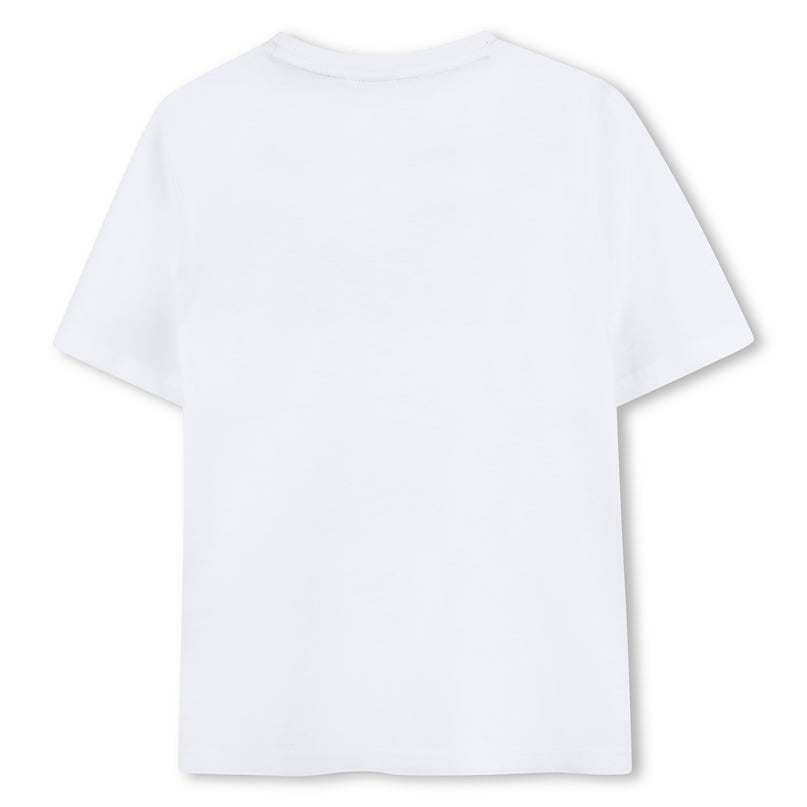 White Green Leaf Logo T-Shirt
