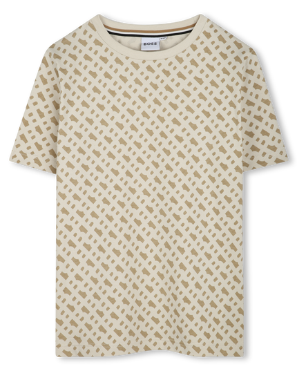 Sand Pattern Logo T-Shirt