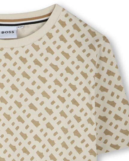 Sand Pattern Logo T-Shirt