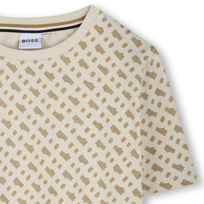 Sand Pattern Logo T-Shirt