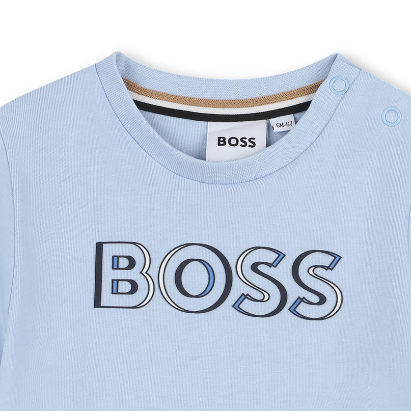Persion Blue 3D Logo Effect T-Shirt