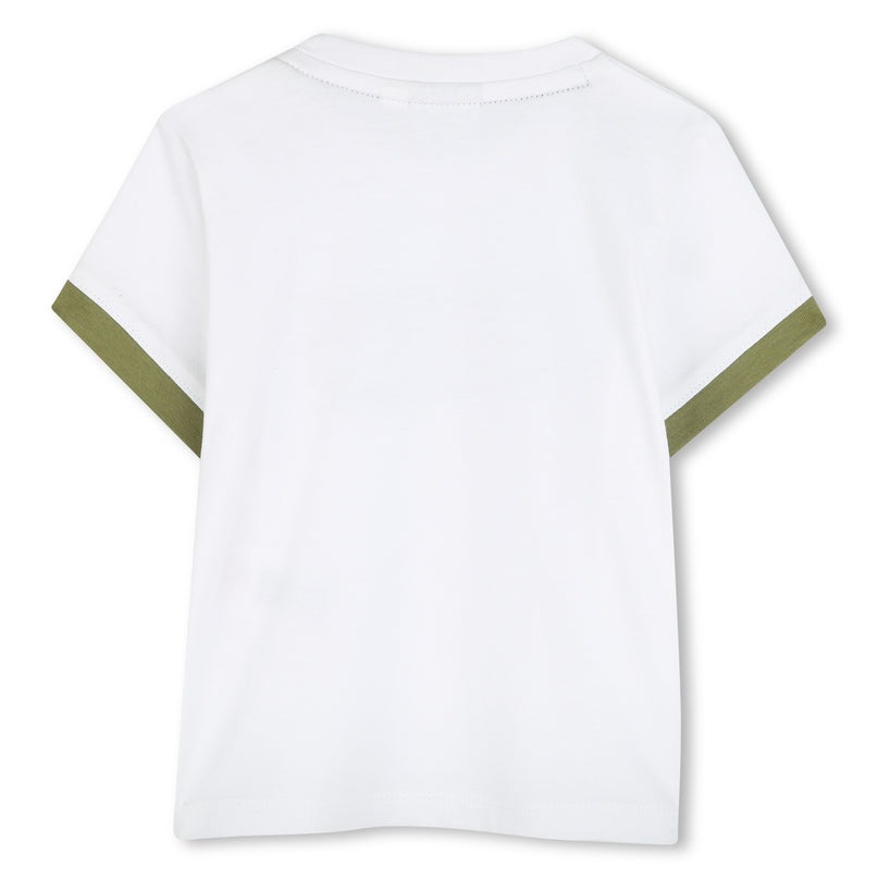 White Leaf Accent Logo T-Shirt