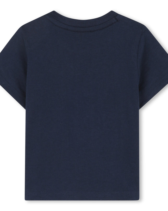 Navy Blue Overlay Logo T-Shirt