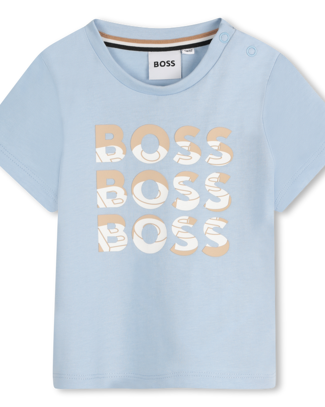 Persian Blue Overlay Logo T-Shirt