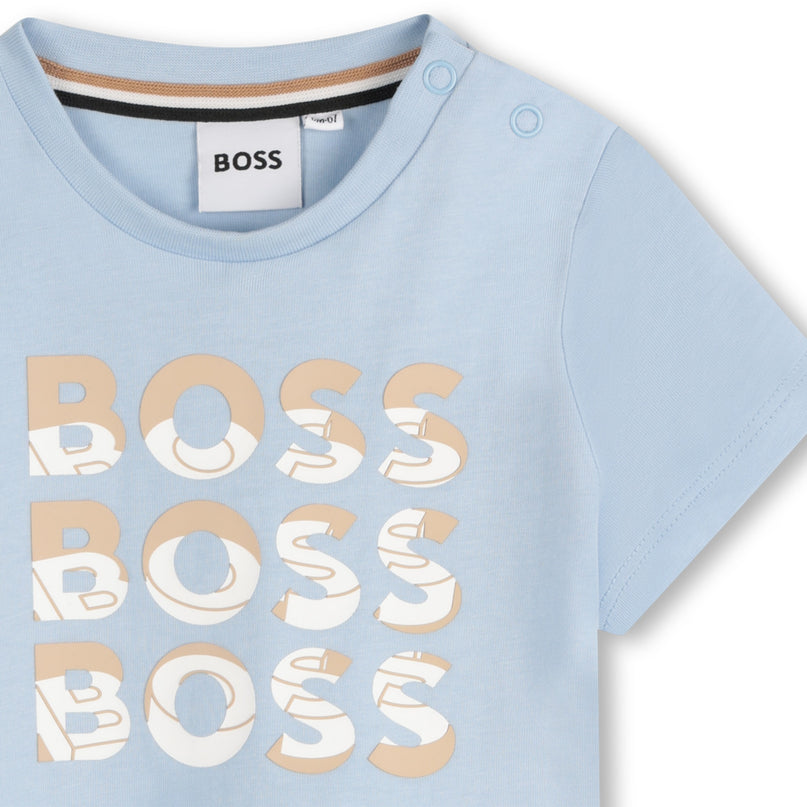 Persian Blue Overlay Logo T-Shirt