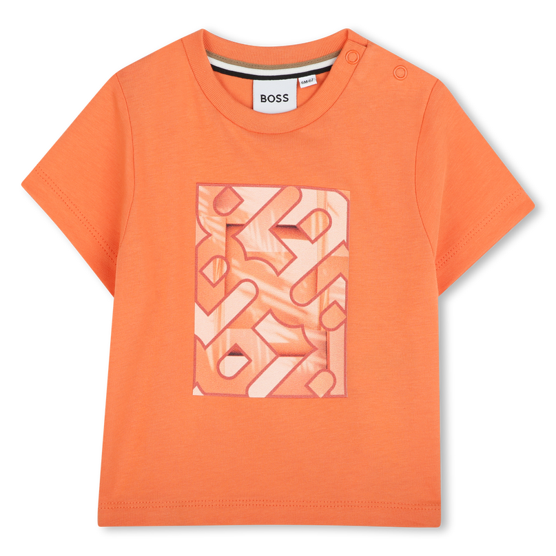Orange Abstract Logo T-Shirt