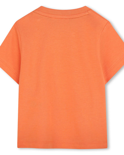 Orange Abstract Logo T-Shirt