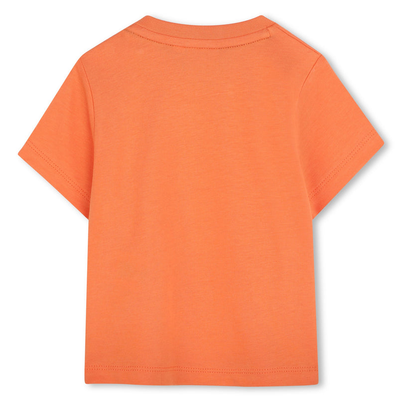 Orange Abstract Logo T-Shirt