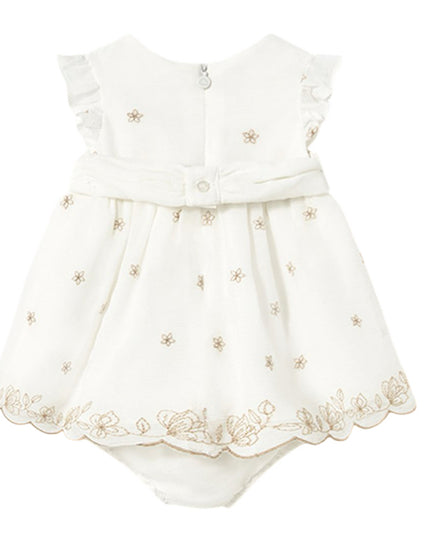 Ivory Cream Lime Chiffon Dress