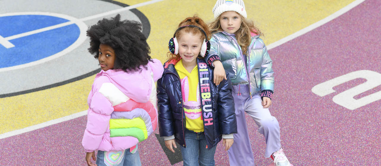 TWO GIRLS IN NEON BILLIEBLUSH COLORS FEATURING NEW ARRIVALS KIDS CLOTHING AT KIDS ATELIER
