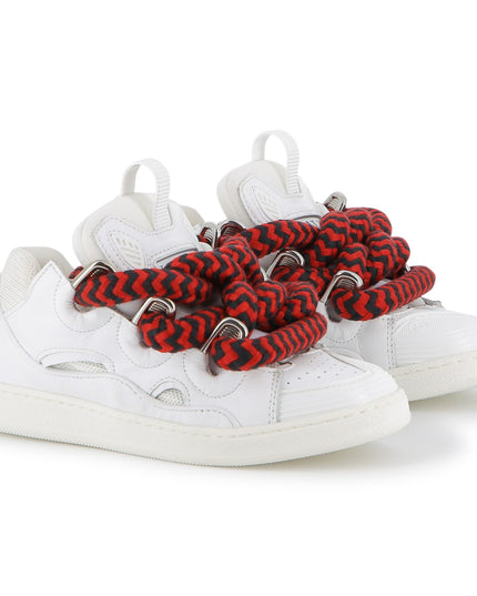 Kids Atelier-Lanvin-Off-White Red Trainers