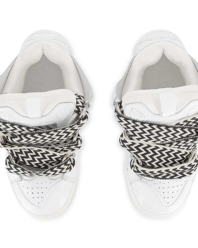 Kids Atelier-Lanvin-Off-White Red Trainers