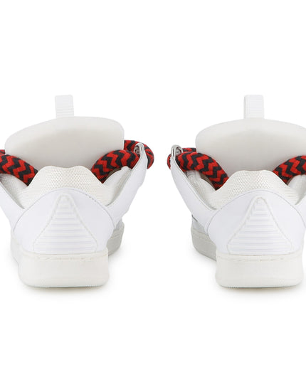 Kids Atelier-Lanvin-Off-White Red Trainers