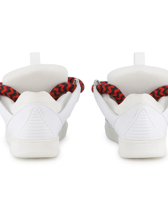 Kids Atelier-Lanvin-Off-White Red Trainers