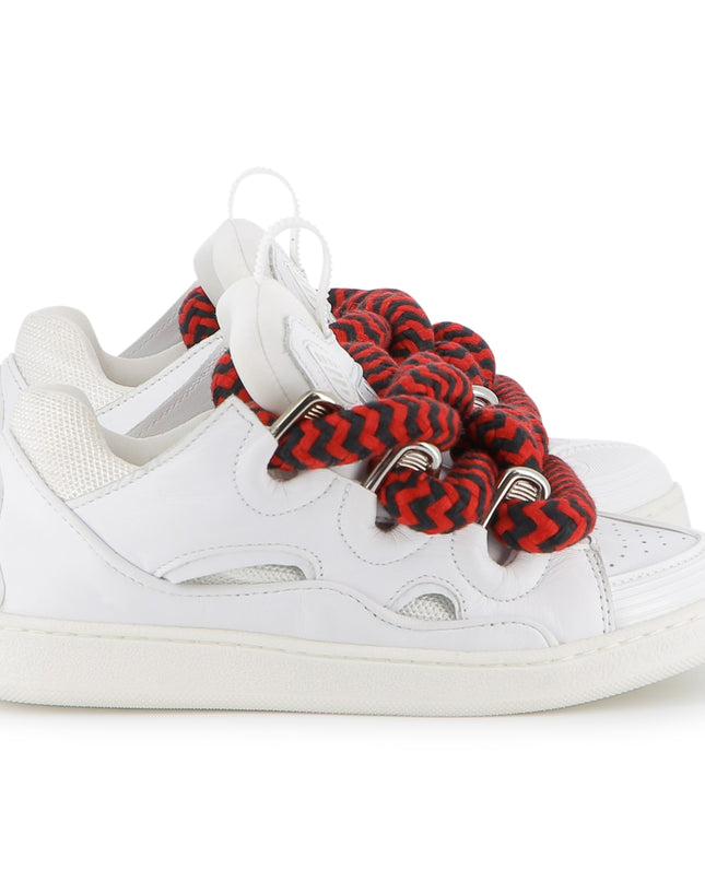 Kids Atelier-Lanvin-Off-White Red Trainers