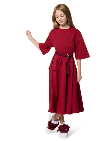 Kids Atelier-Lanvin-Off-White Red Trainers