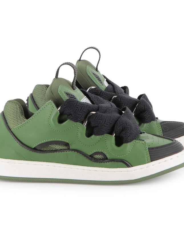 Kids Atelier-Lanvin-Enfant Green Curb Sneakers for Boys