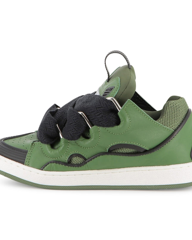 Kids Atelier-Lanvin-Enfant Green Curb Sneakers for Boys