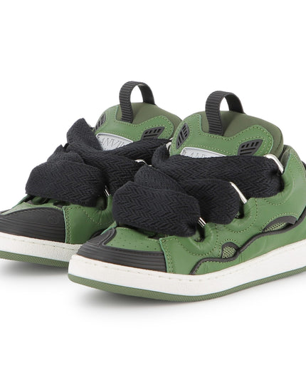 Kids Atelier-Lanvin-Enfant Green Curb Sneakers for Boys