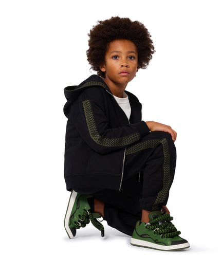 Kids Atelier-Lanvin-Enfant Green Curb Sneakers for Boys