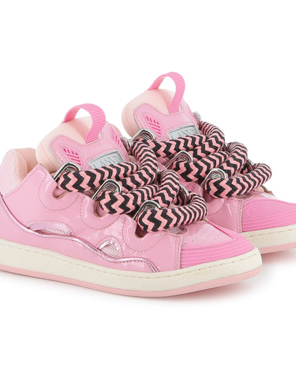 Kids Atelier-Lanvin-Pink Icing Trainers
