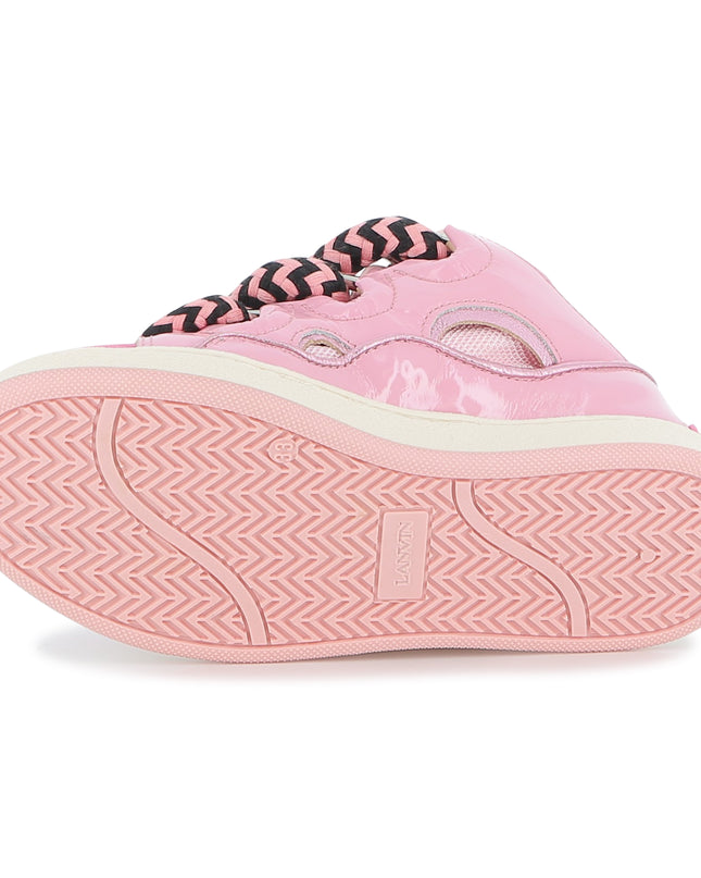 Kids Atelier-Lanvin-Pink Icing Trainers