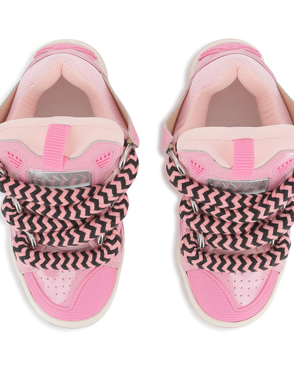 Kids Atelier-Lanvin-Pink Icing Trainers