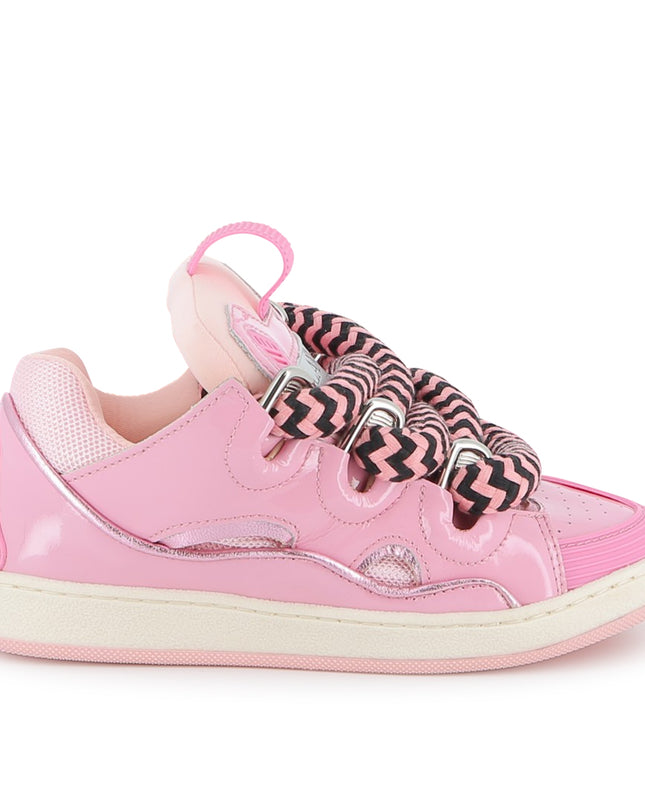 Kids Atelier-Lanvin-Pink Icing Trainers