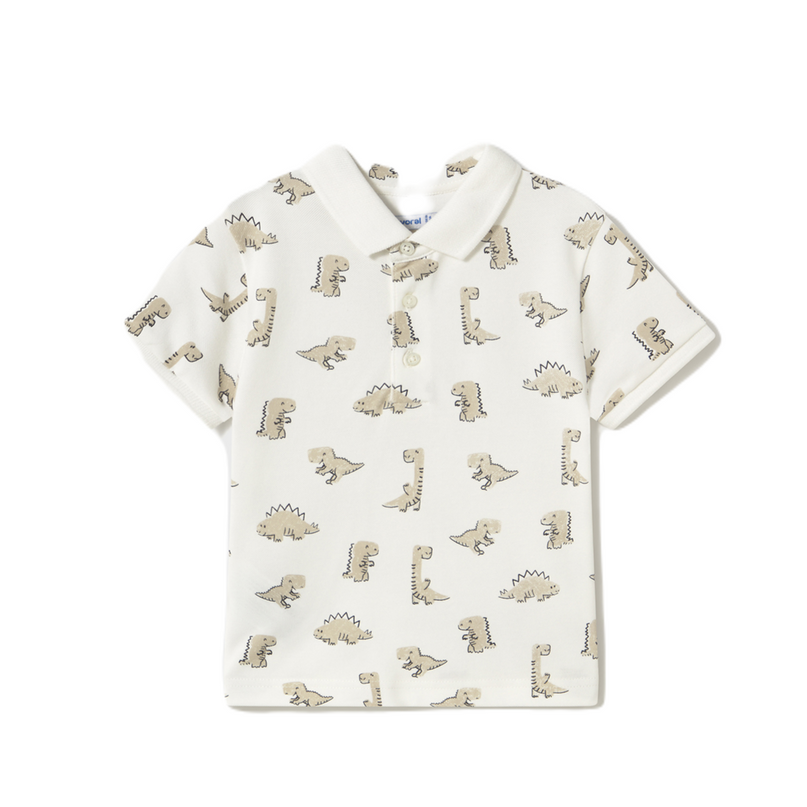 Cream Dinosaur Polo