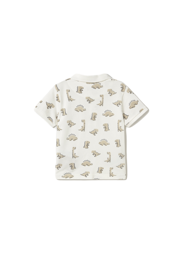 Cream Dinosaur Polo